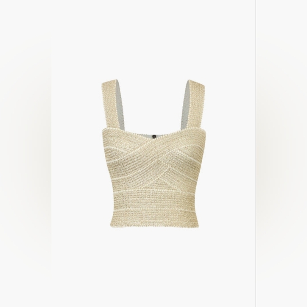 Zip Back Crop Bandage Tank Top
